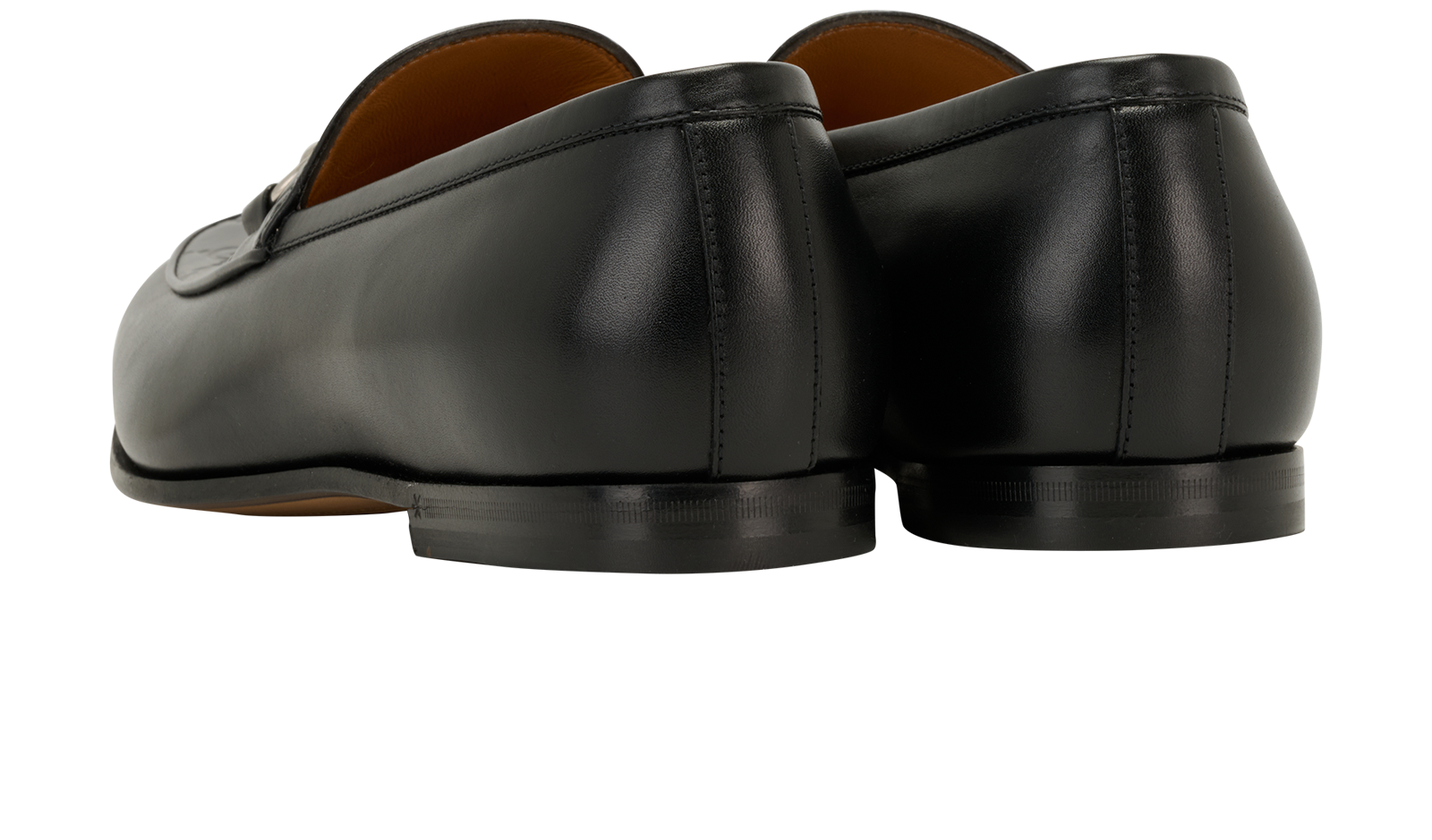 Gucci GG Monogram Horsebit Loafers, &pound;350, Shoes, Black, Leather, Back view