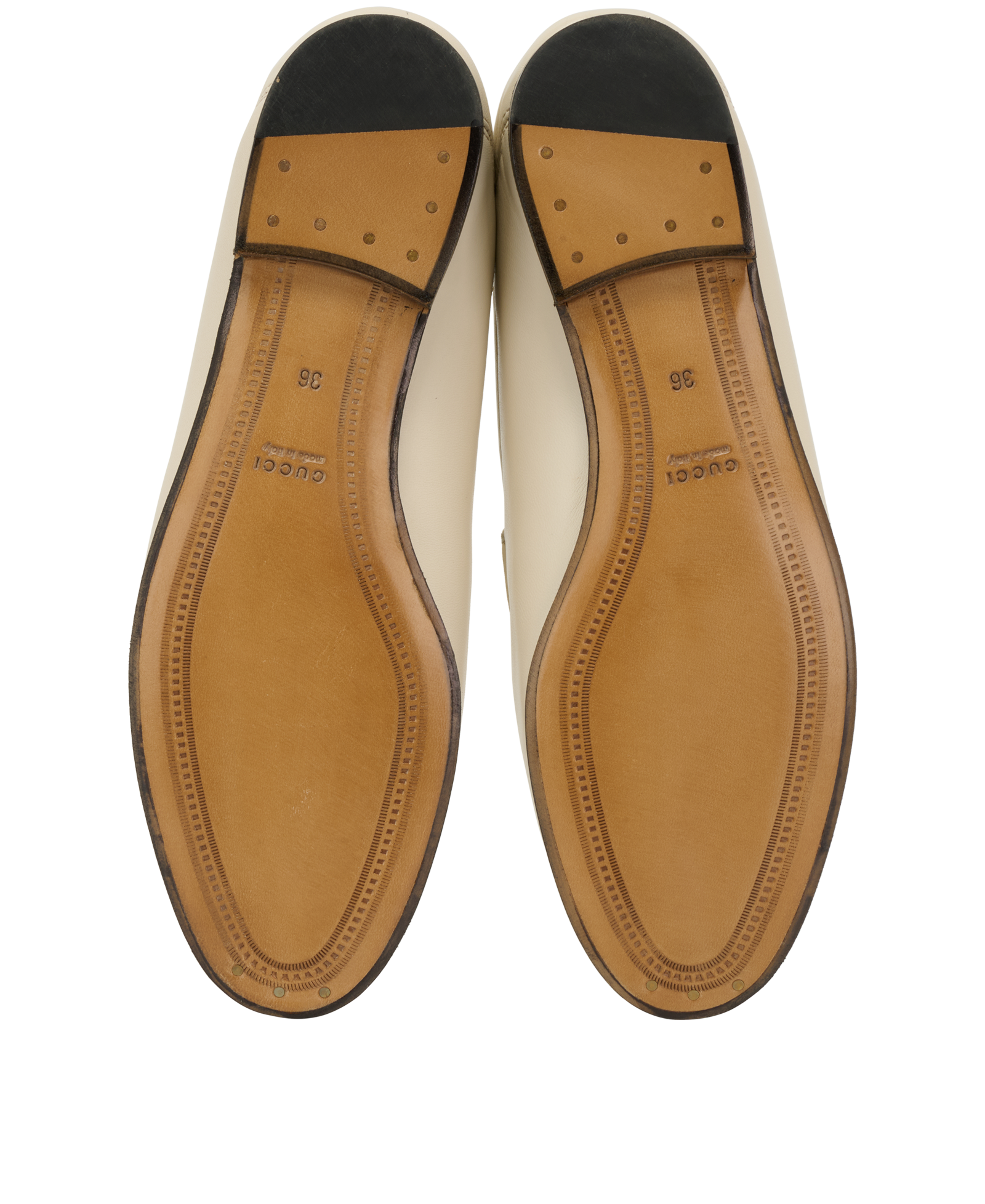 Gucci Brixton Horsebit Loafers, &pound;250, Shoes, Cream, Leather, Top view