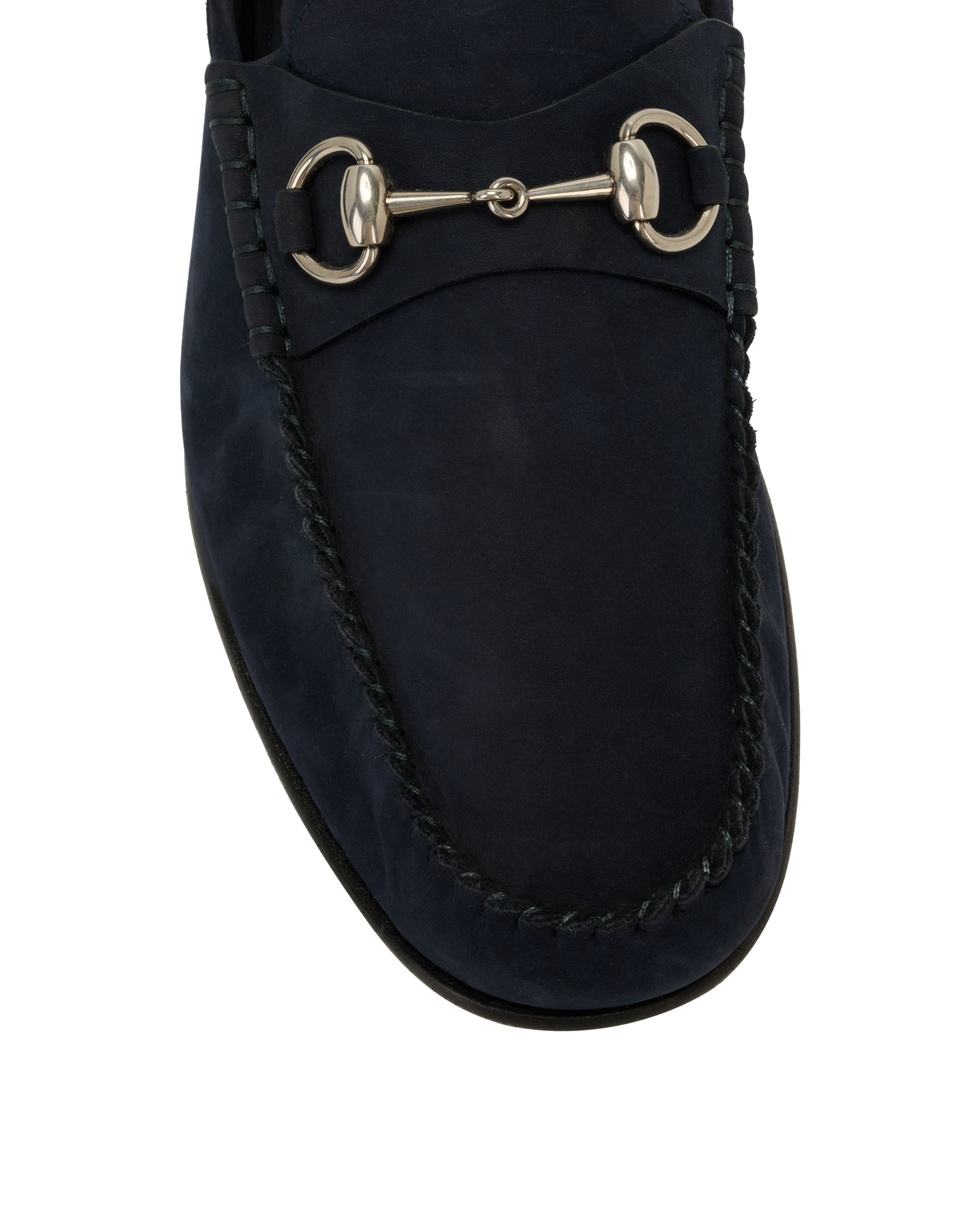 Gucci Horsebit Whipstitch Loafers, &pound;350, Shoes, Blue, Suede, Other view