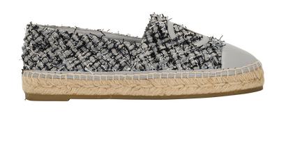 Chanel Espadrilles, &pound;450, Shoes, Grey, Tweed, Front view