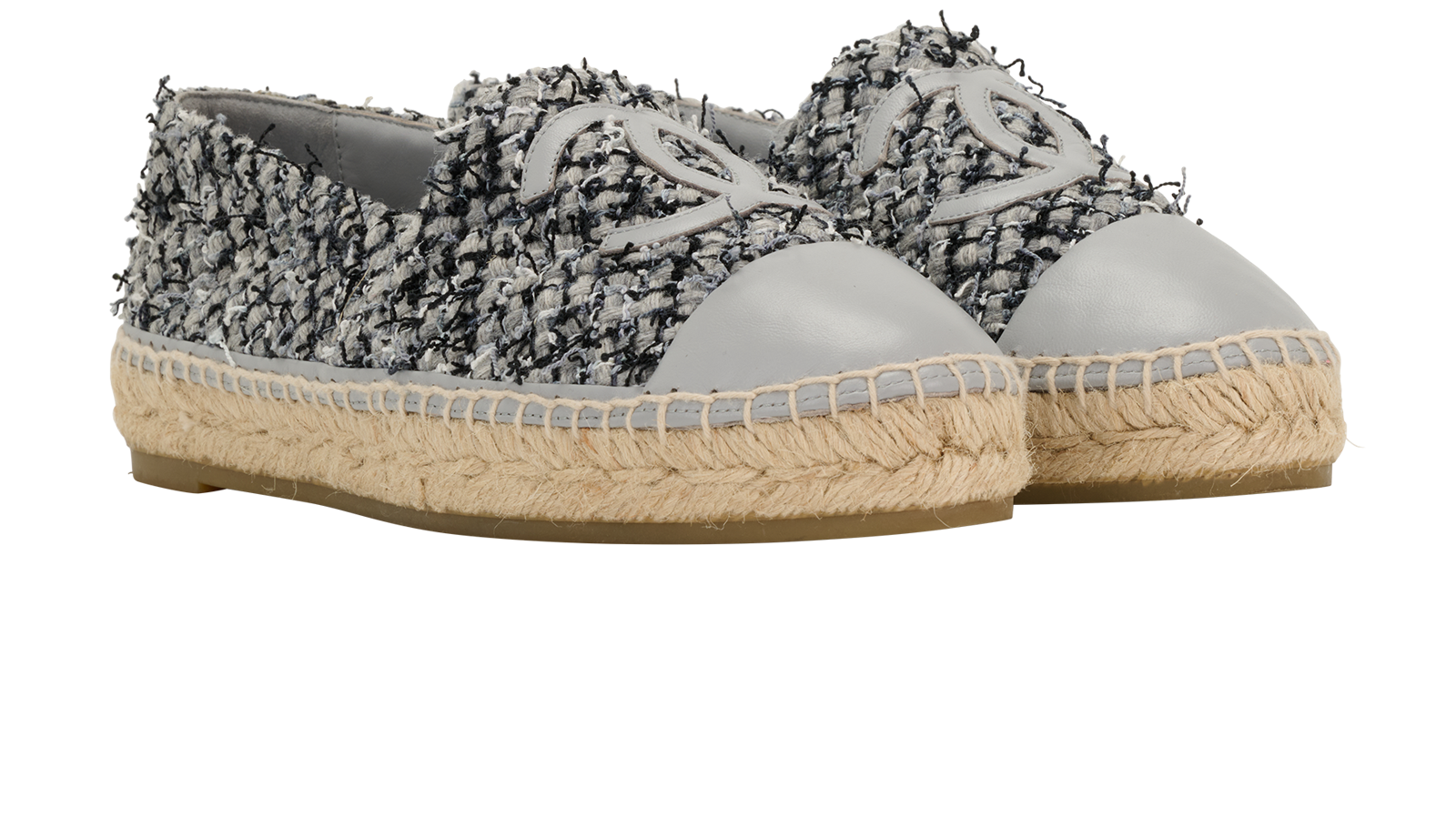 Chanel Espadrilles, &pound;450, Shoes, Grey, Tweed, Side view