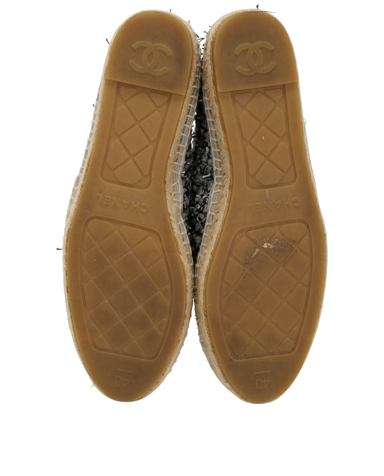 Chanel Espadrilles, &pound;450, Shoes, Grey, Tweed, Top view