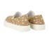 Miu Miu Logo Slip On Shoes, £180, Shoes, Beige, Canvas, Back view