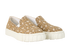 Miu Miu Logo Slip On Shoes, £180, Shoes, Beige, Canvas, Side view