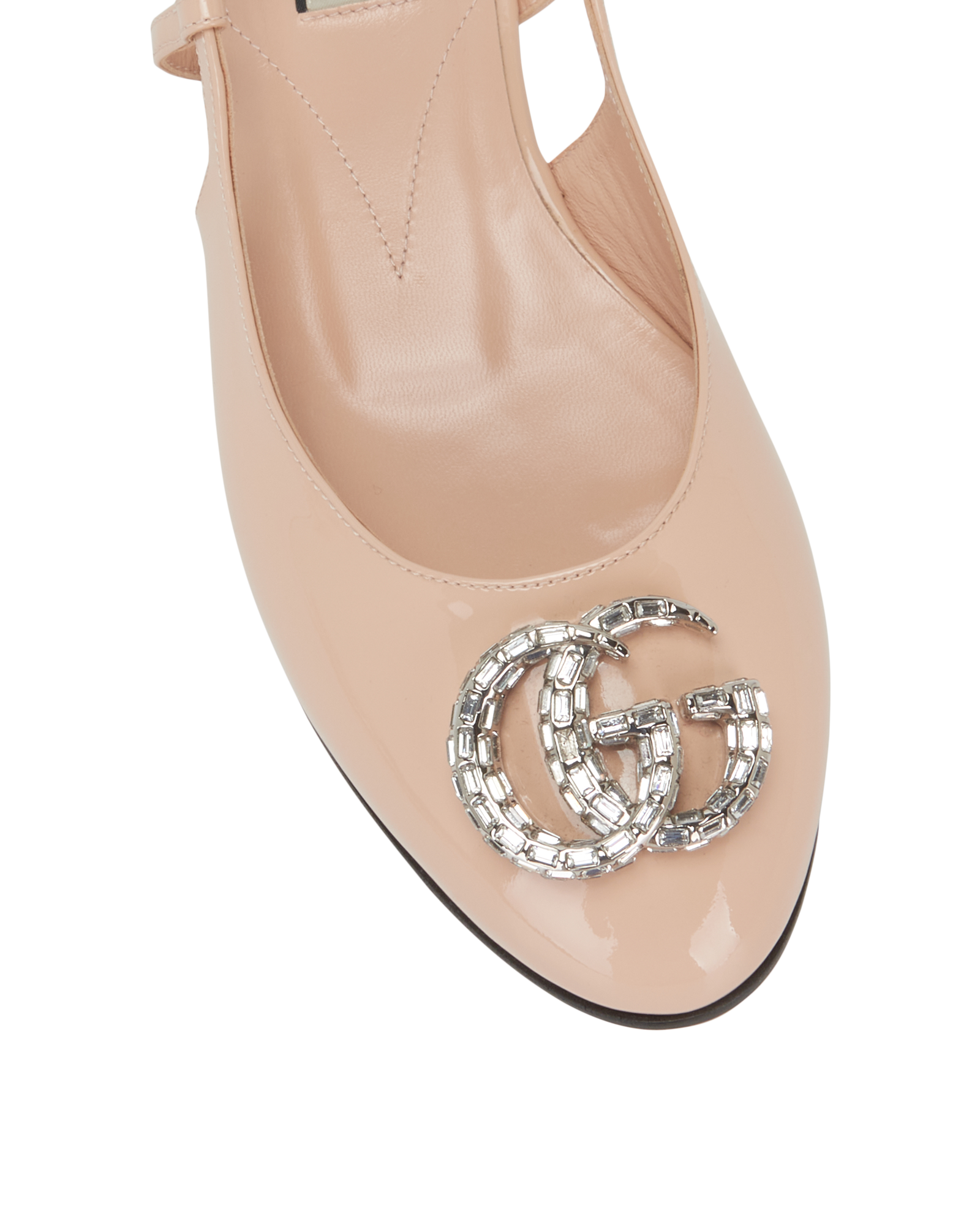 Gucci Harlow Slingback Flats, &pound;395, Shoes, Pink, Patent Leather, Other view
