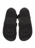 Gucci GG Double Strap Sandals, &pound;395, Shoes, Black, Canvas, Top view