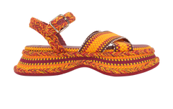 Chloe Meril Sandals, Fabric/Leather, Multi, UK6, DB/B, 3*