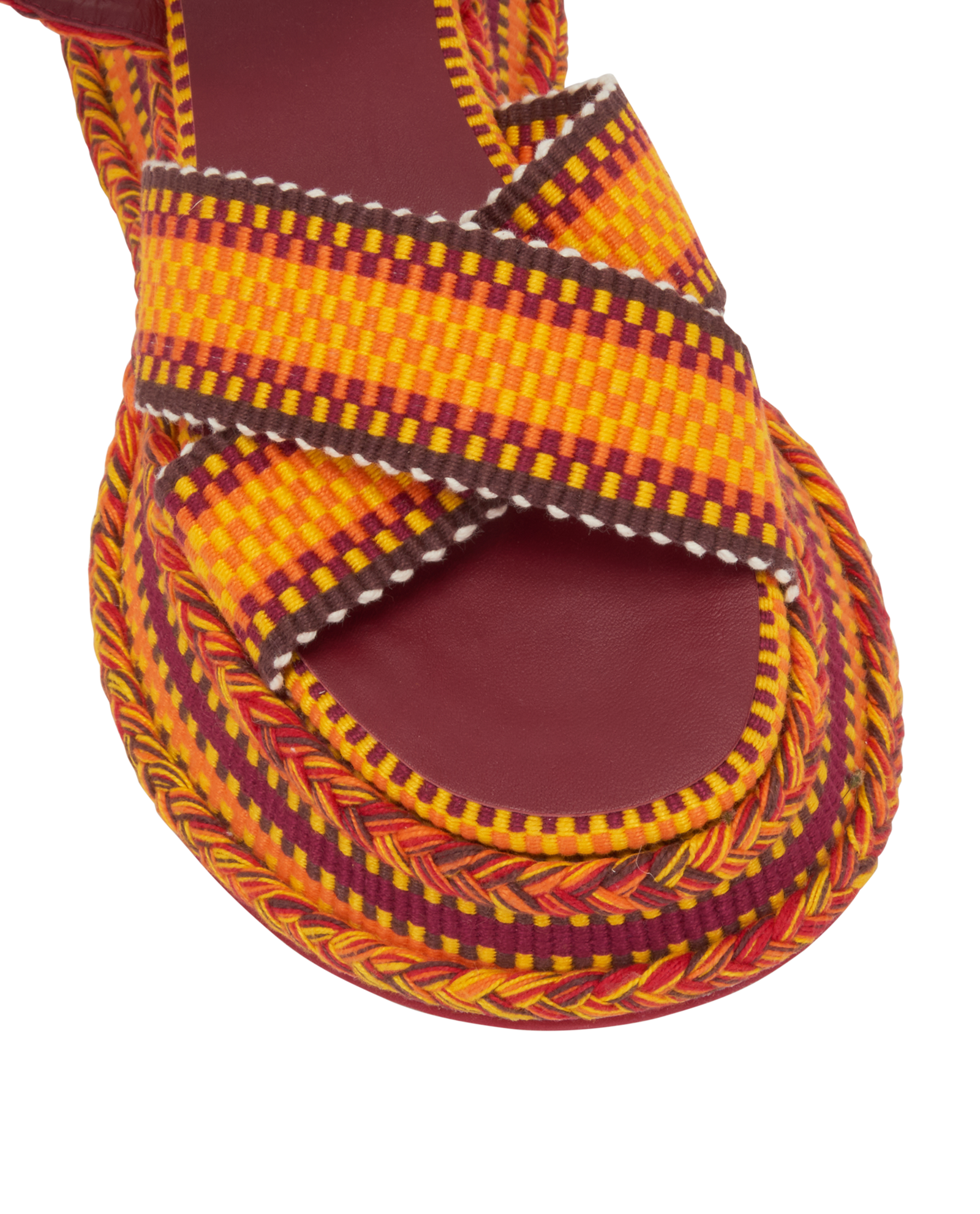Chloe Meril Sandals, &pound;150, Shoes, Orange, Fabric/Leather, Other view