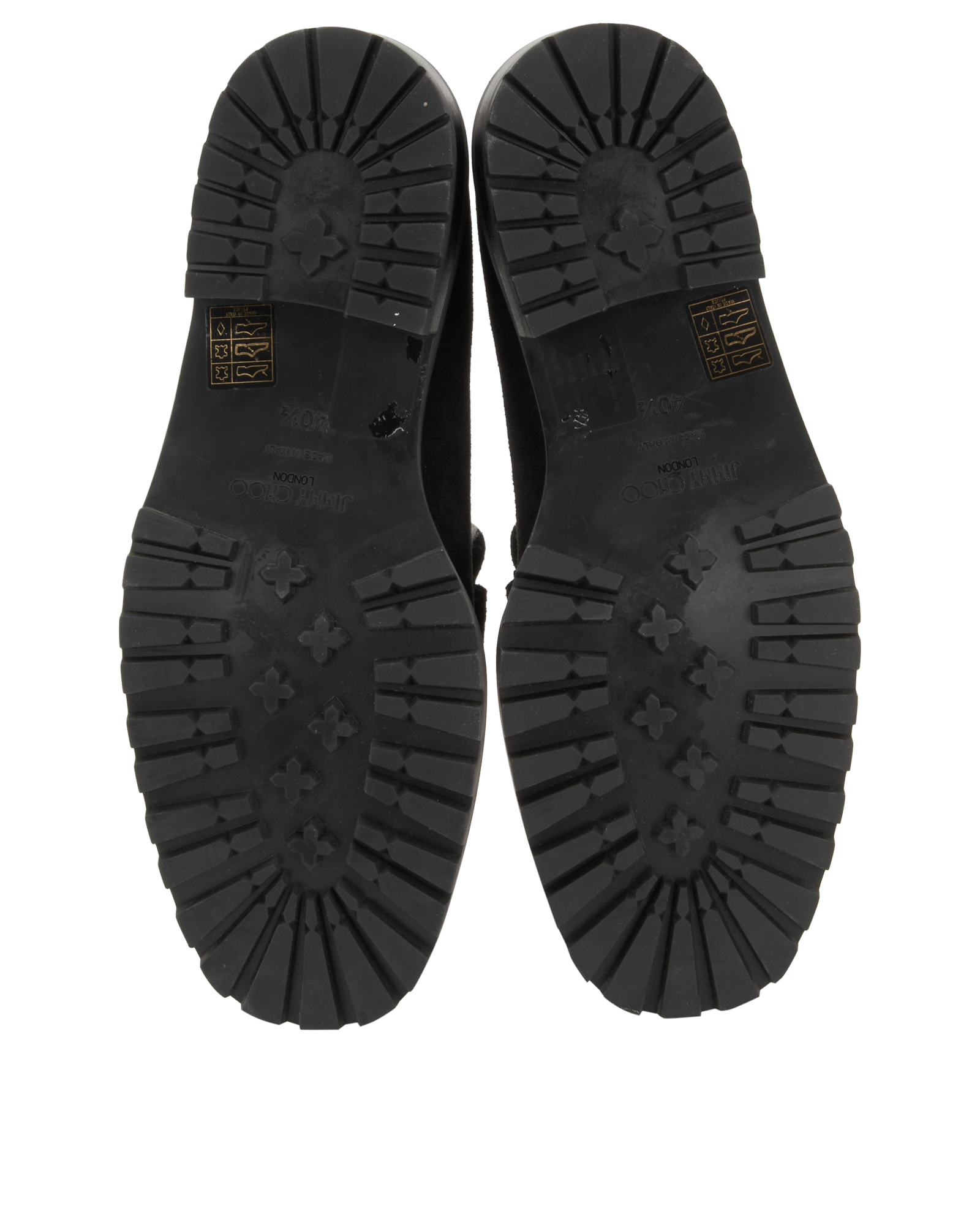 Jimmy Choo Deanna Loafers, &pound;220, Shoes, Black, Shearling/Suede, Top view