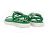 Valentino Rockstud Sandals, &pound;180, Shoes, Green, Suede, Back view