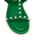 Valentino Rockstud Sandals, &pound;180, Shoes, Green, Suede, Other view