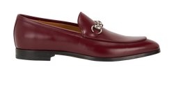 Gucci Jordaan Loafers, Mens, Leather, Red, UK9.5, B/DB, 3*