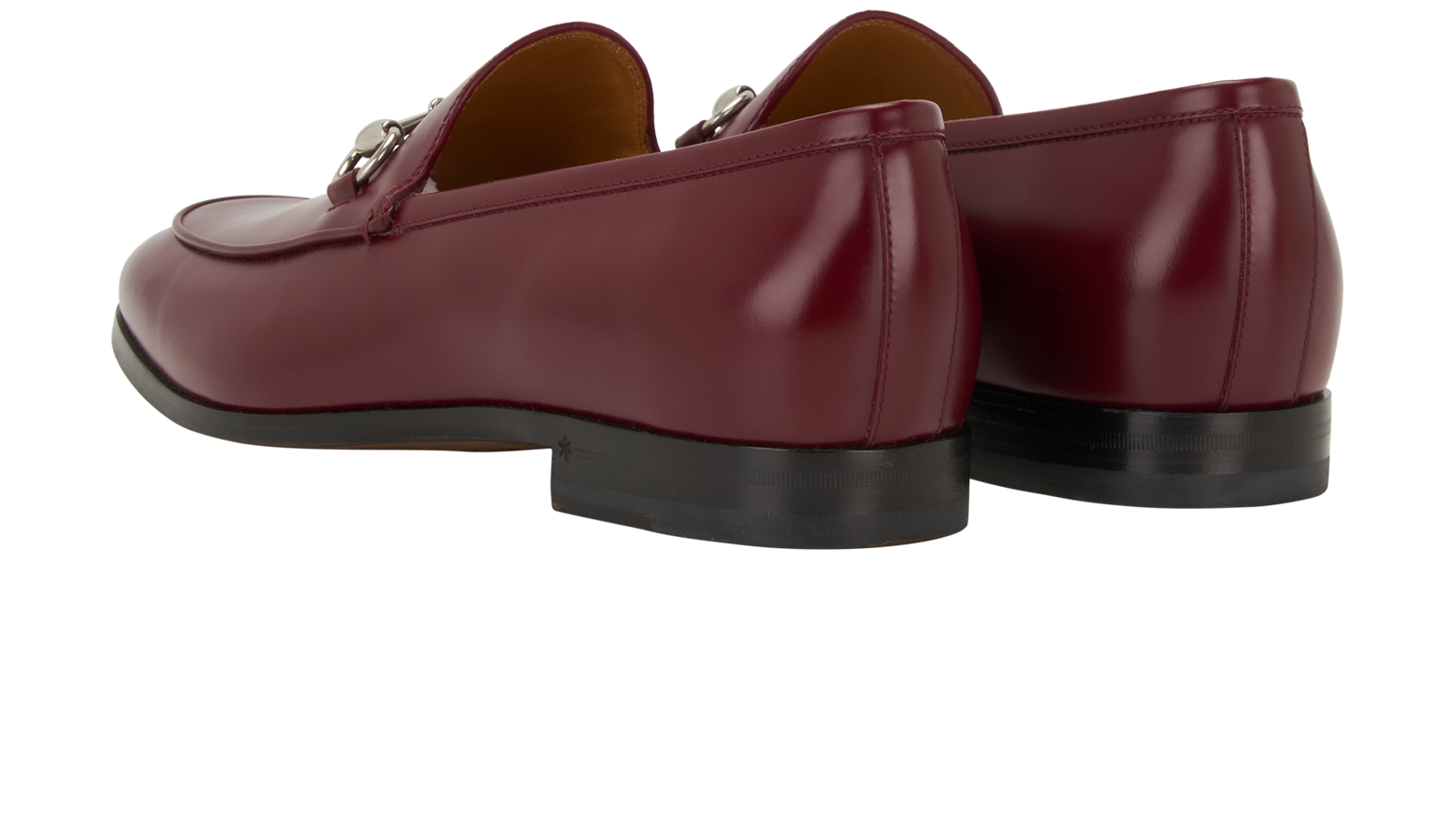Gucci Jordaan Loafers, &pound;350, Shoes, Red, Leather, Back view