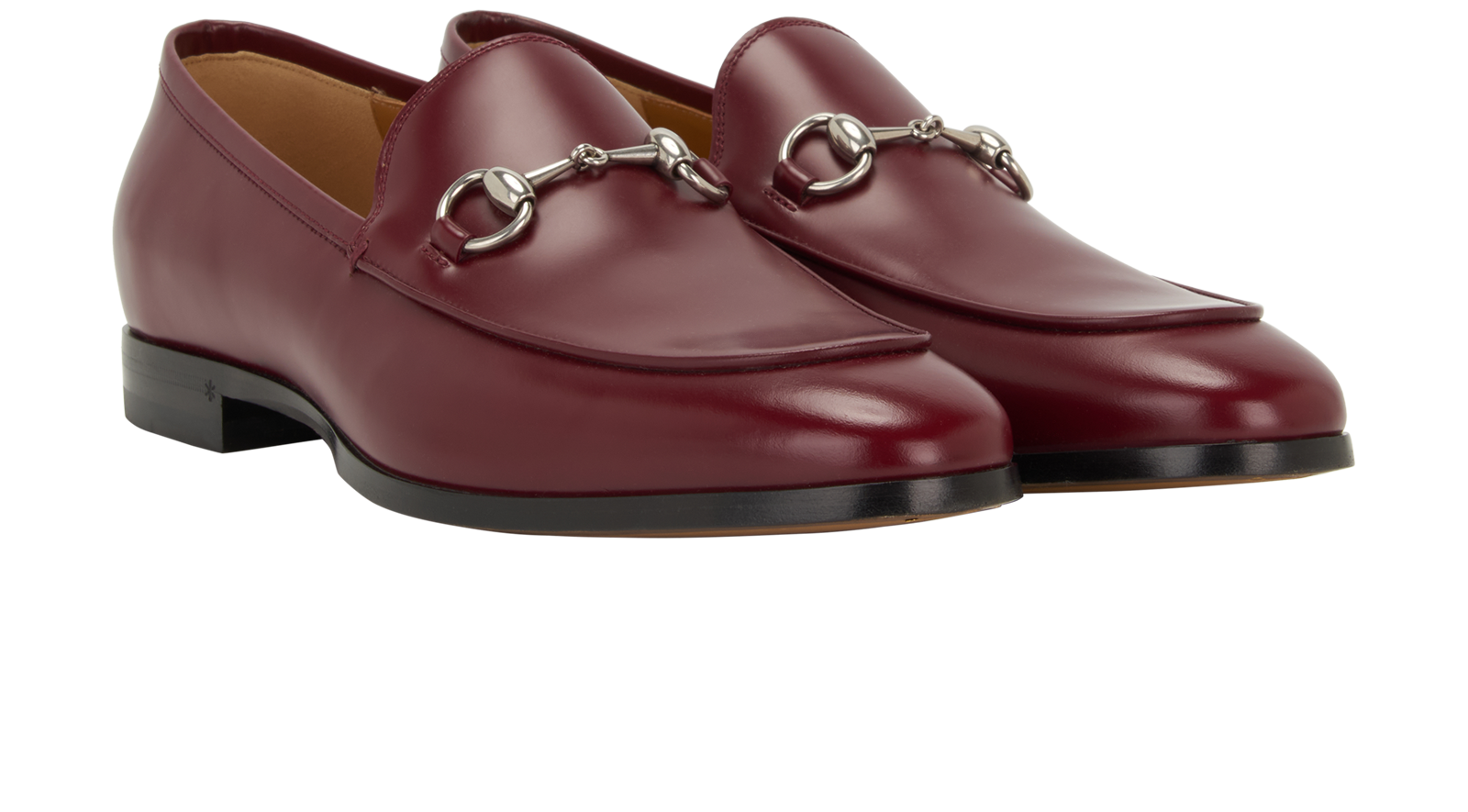 Gucci Jordaan Loafers, &pound;350, Shoes, Red, Leather, Side view