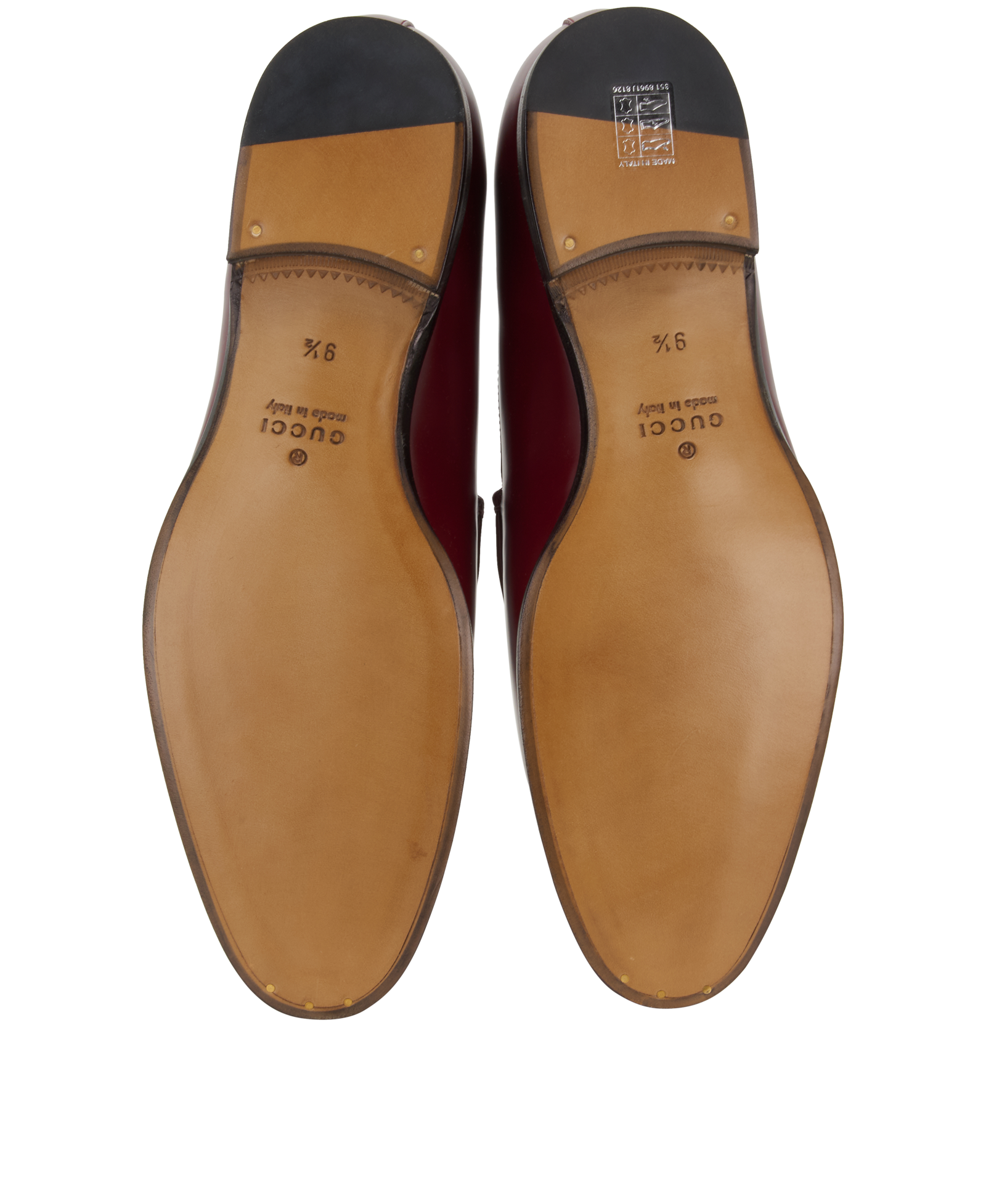 Gucci Jordaan Loafers, &pound;350, Shoes, Red, Leather, Top view