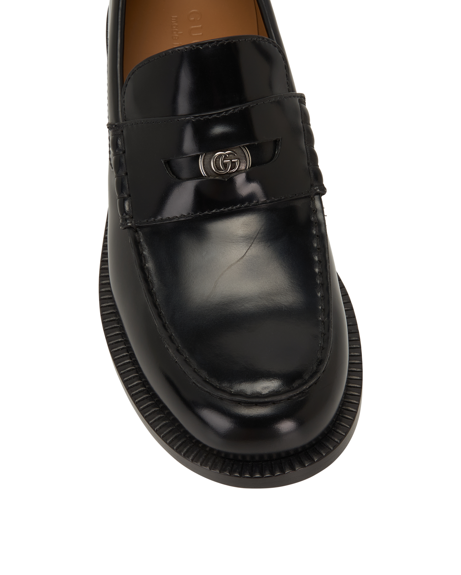 Gucci GG Brushed Loafers, &pound;350, Shoes, Black, Leather, Other view