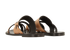 Saint Laurent Culver Slide Sandals, &pound;270, Shoes, Beige/Black, Leather, Back view