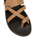 Saint Laurent Culver Slide Sandals, &pound;270, Shoes, Beige/Black, Leather, Other view