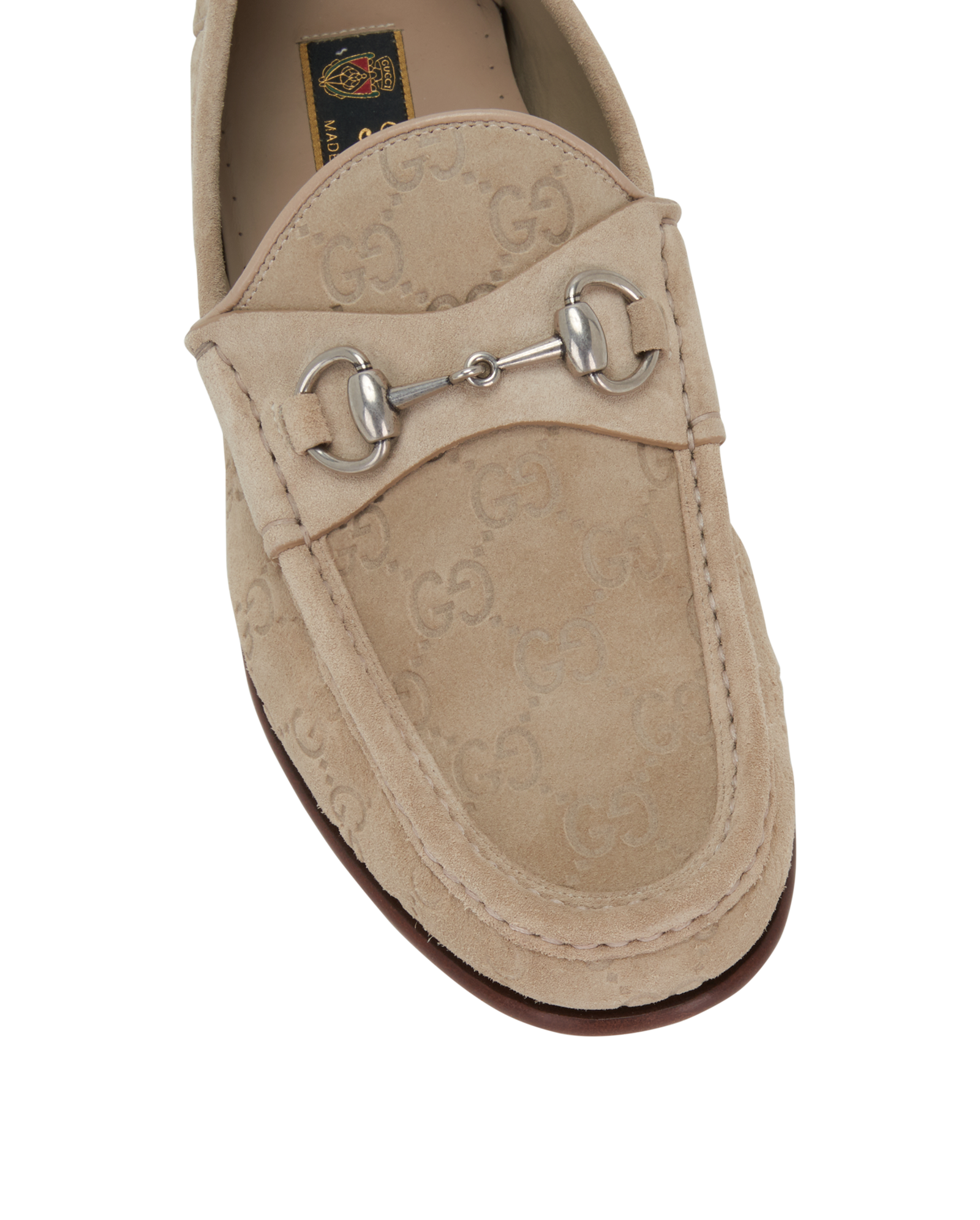 Gucci Horsebit Loafers, &pound;320, Shoes, Beige, Suede, Other view