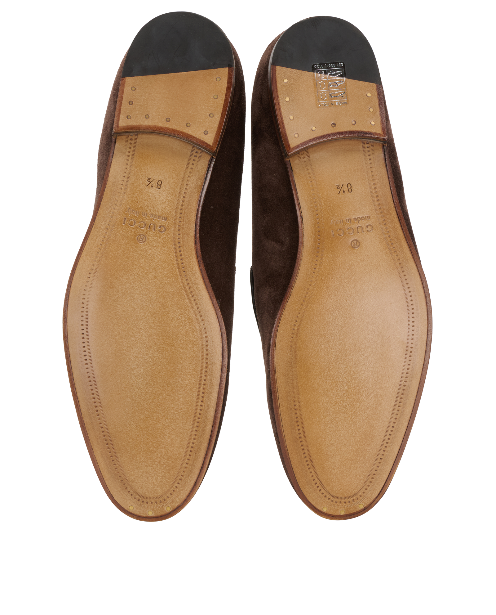 Gucci GG Horsebit Loafers, &pound;350, Shoes, Brown, Suede, Top view