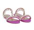 Aquazzura Crystal Flat Sandals, side view