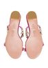 Aquazzura Crystal Flat Sandals, top view