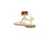 Aquazzura Manzanita Cherry Beaded Sandals, back view