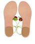 Aquazzura Manzanita Cherry Beaded Sandals, top view