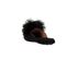 Aquazzura Foxy Suede Shearling Backless Flats, back view