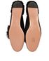 Aquazzura Foxy Suede Shearling Backless Flats, top view