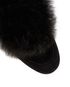 Aquazzura Foxy Suede Shearling Backless Flats, other view