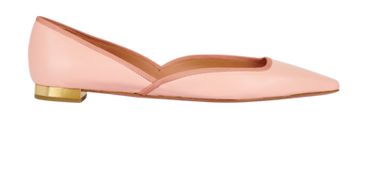 Aquazzura Maia Nappa Flats Grosgrain Trim, front view
