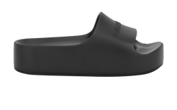Balenciaga Chunky Slides, Rubber, Black, DB/B, 3*