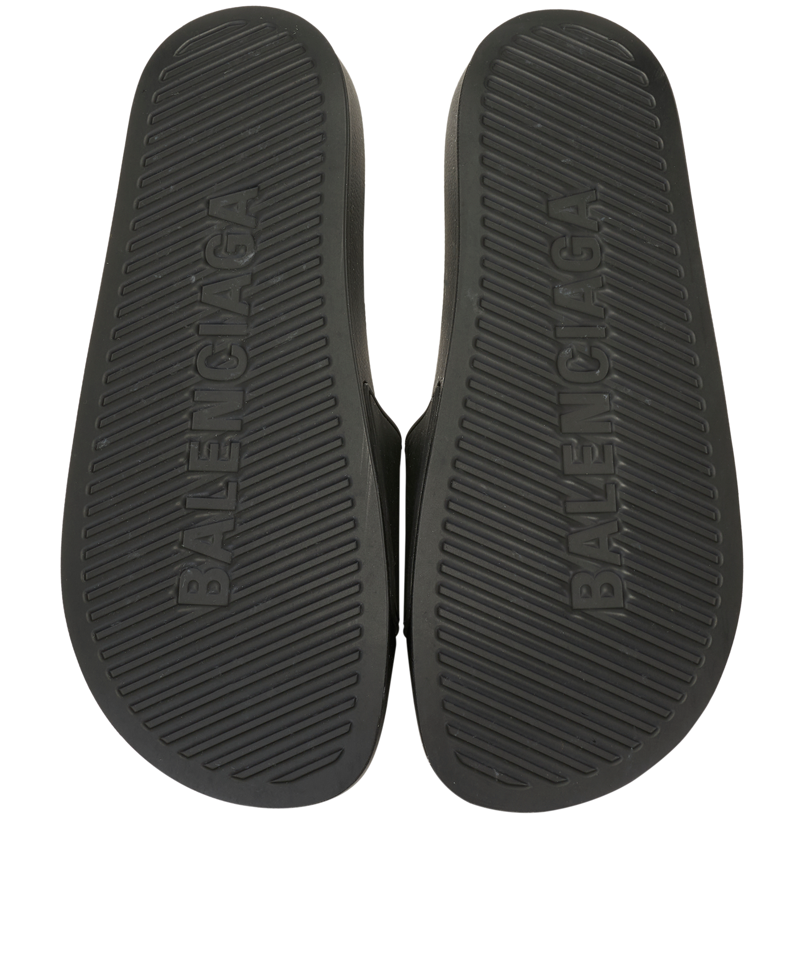 Balenciaga Pool Slides, &pound;150, Shoes, Black/Green, Rubber, Top view