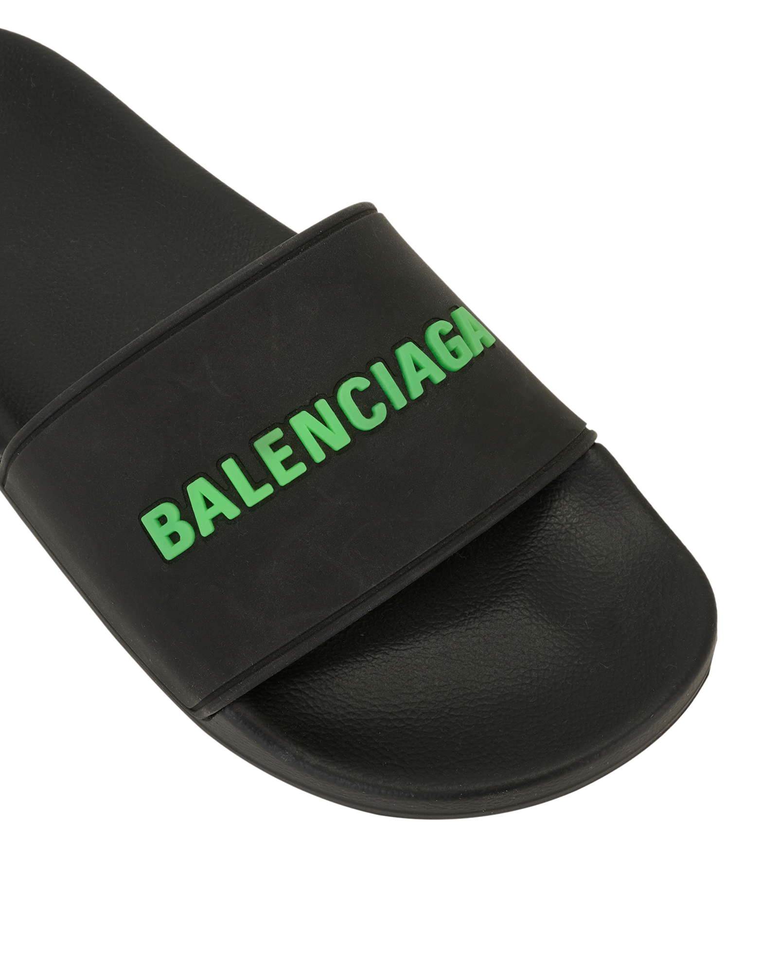 Balenciaga Pool Slides, &pound;150, Shoes, Black/Green, Rubber, Other view