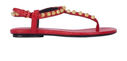 Balenciaga Arena Studded Sandals, front view