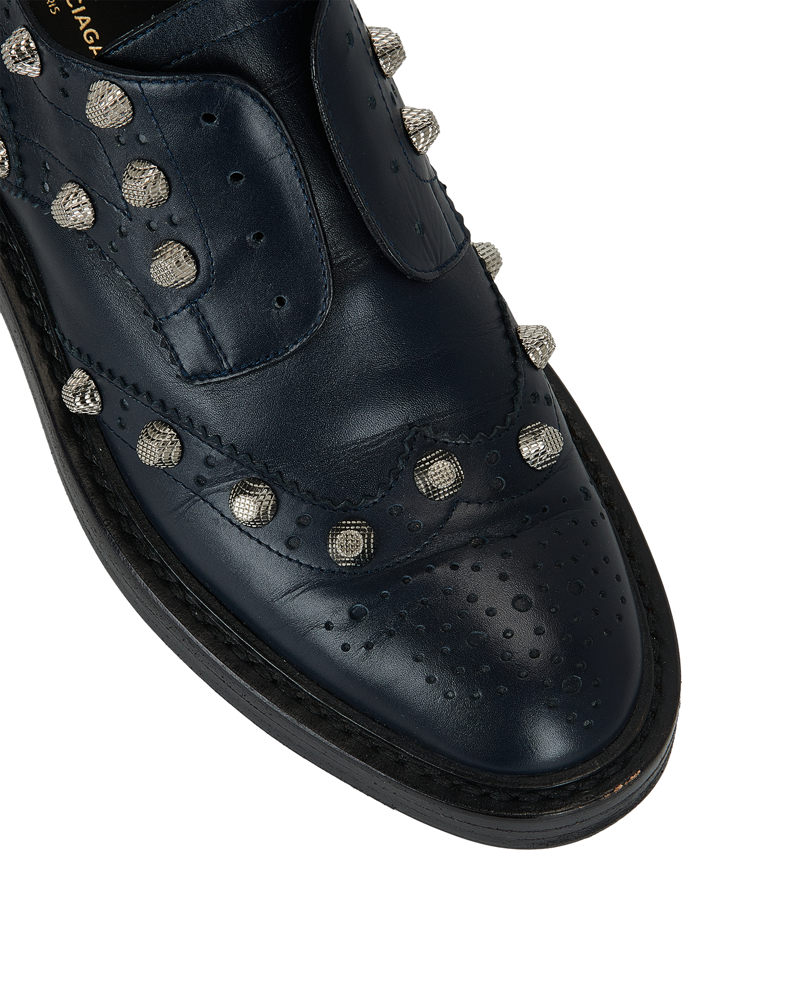 Balenciaga Studded Derby, &pound;150, Shoes, Black, Leather, Other view