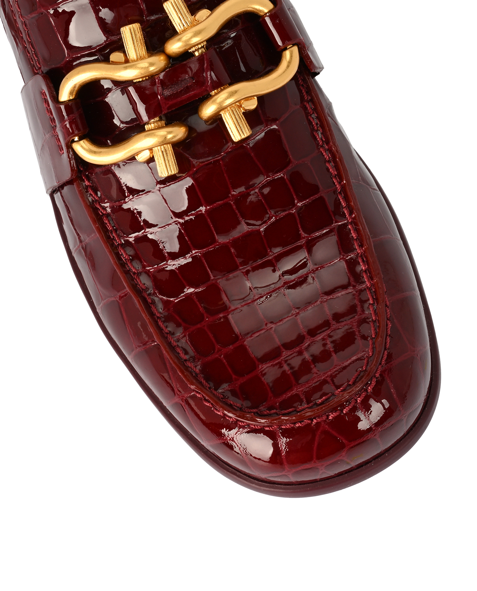Bottega Veneta Monsieur Flats, &pound;350, Shoes, Burgundy, Leather, Other view