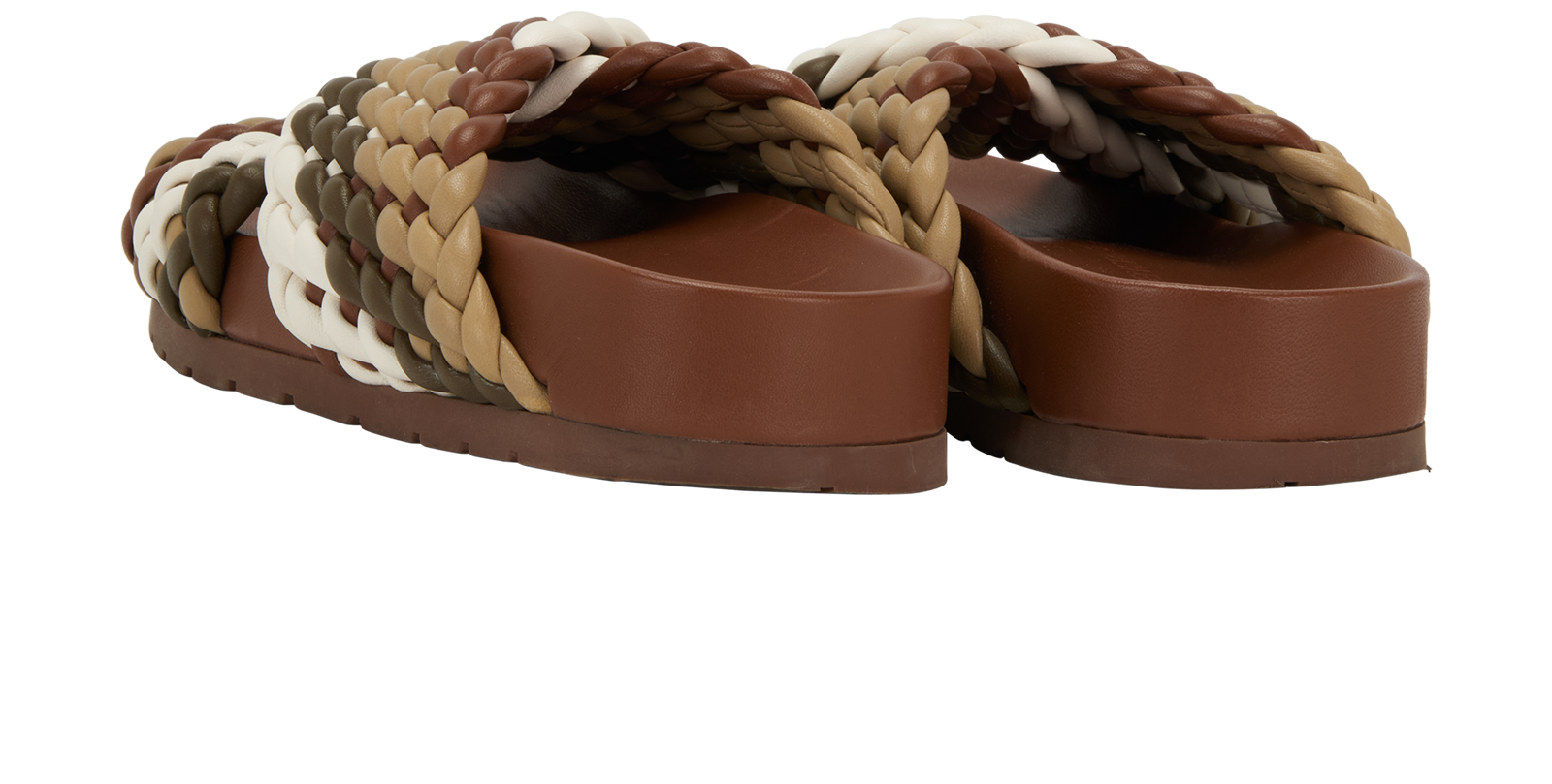 Bottega Veneta Tarik Slide, &pound;295, Shoes, Brown, Leather, Back view