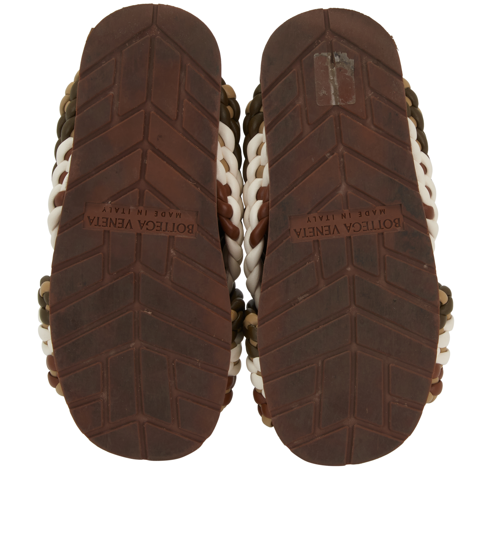 Bottega Veneta Tarik Slide, &pound;295, Shoes, Brown, Leather, Top view