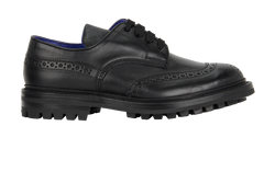 Burberry Derby On Rubber Sole Shoes, Leather, Black, UK6, DB/B, 3*
