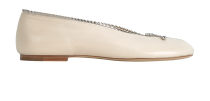 Burberry Sadler Zip Ballerinas, front view