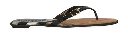 Burberry Check Sandals, front view