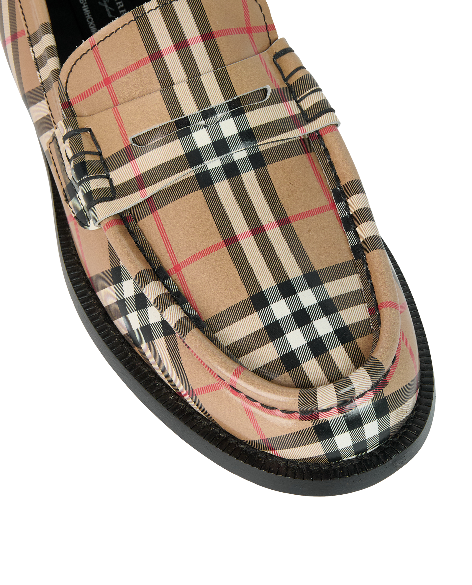 Burberry Check Loafers, &pound;295, Shoes, Brown, Leather, Other view
