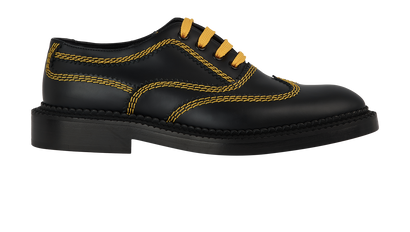 Burberry Yellow Stitch Brogues, front view