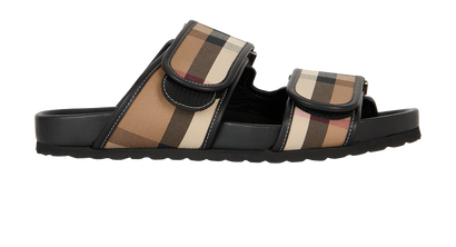 Burberry Thornham Check Slide Sandals, front view