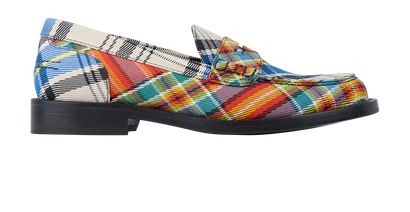 Burberry Tartan Penny Loafers, front view