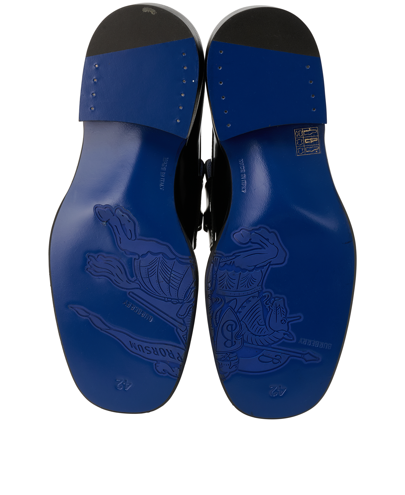 Burberry Wire Barbed Loafers, &pound;320, Shoes, Black, Leather, Top view