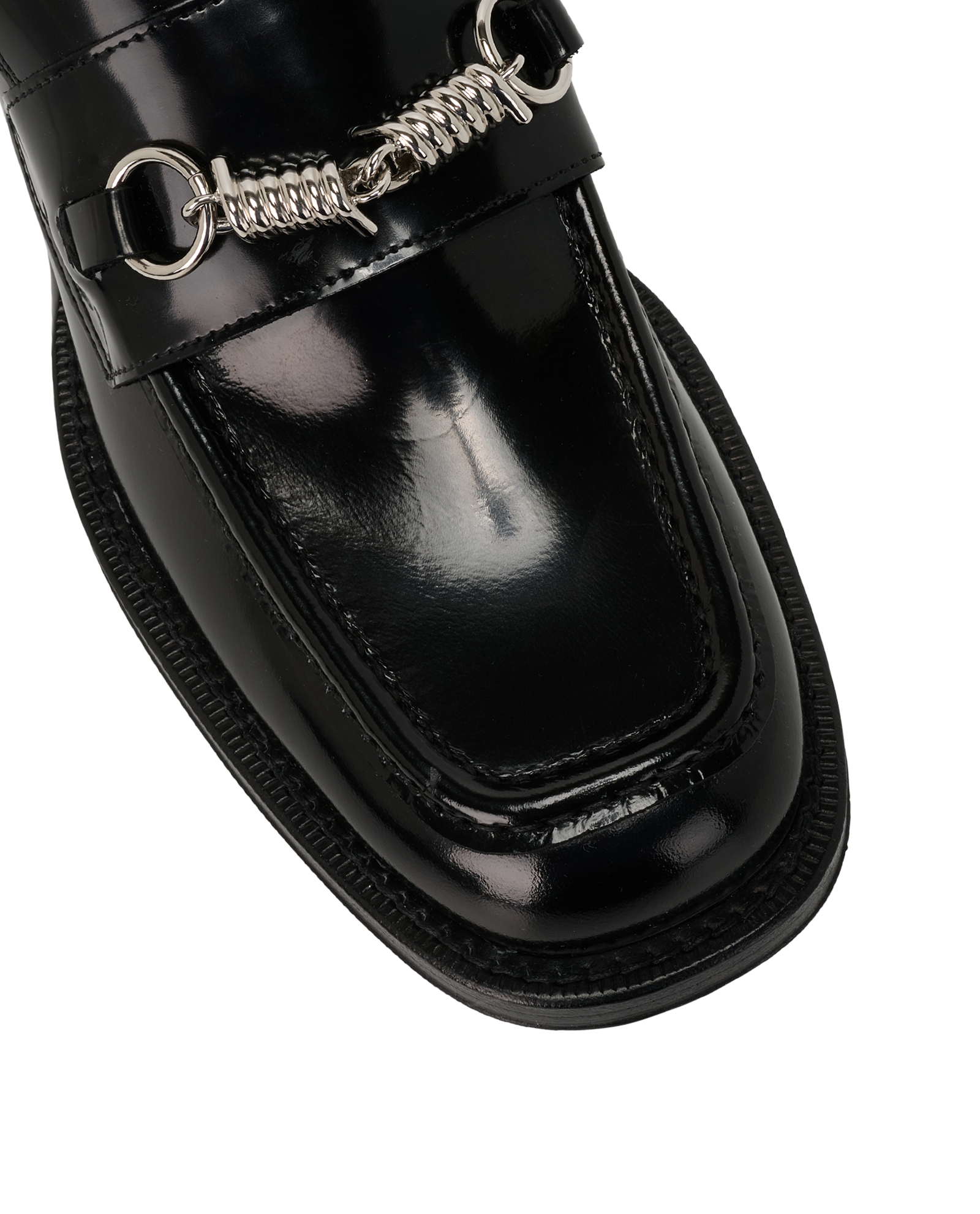 Burberry Wire Barbed Loafers, &pound;320, Shoes, Black, Leather, Other view