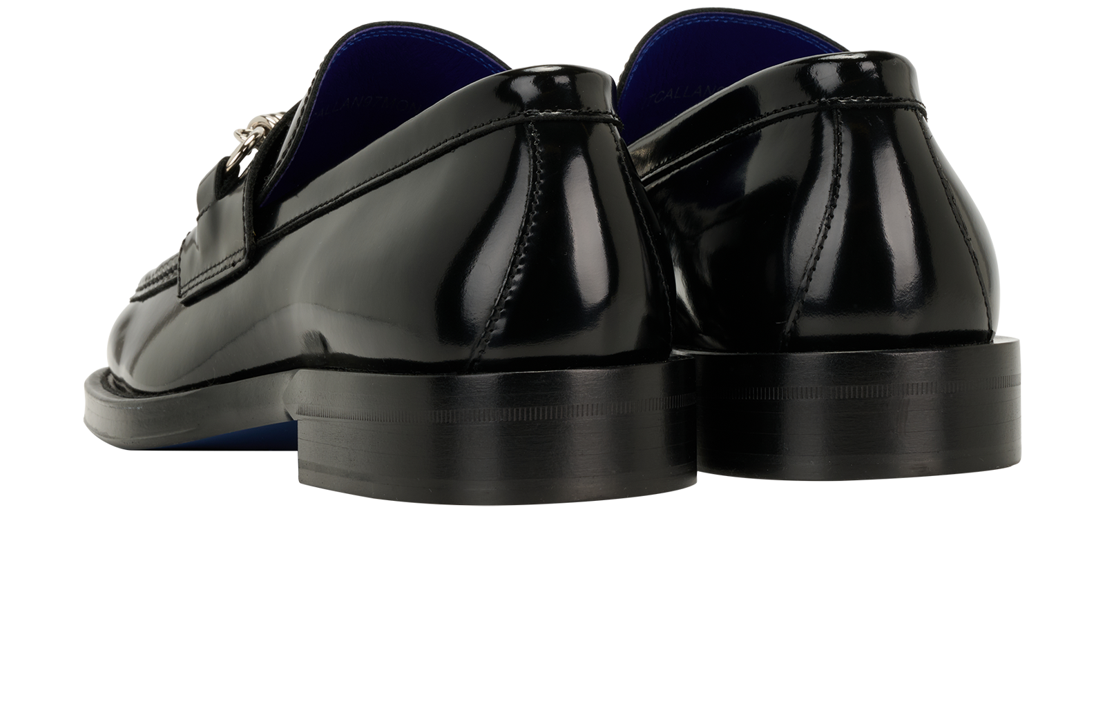 Burberry Barbed Loafers, &pound;250, Shoes, Black, Leather, Back view